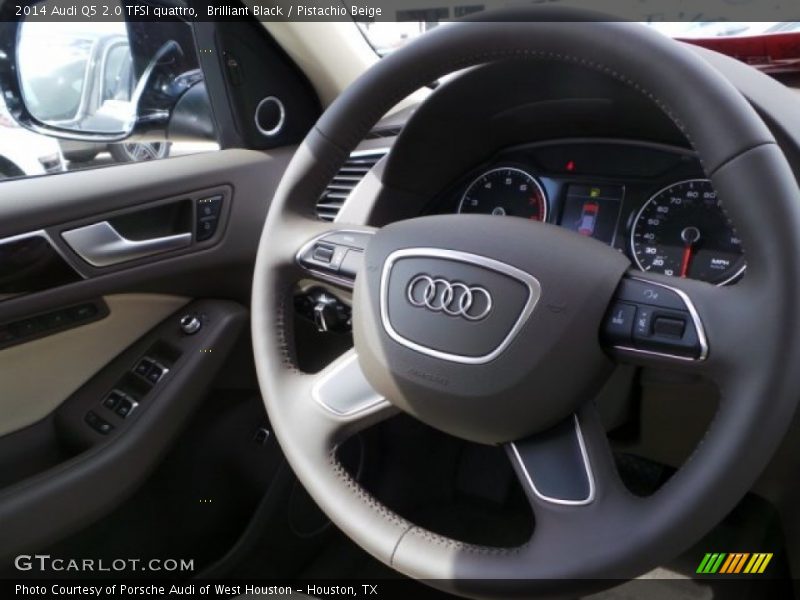 Brilliant Black / Pistachio Beige 2014 Audi Q5 2.0 TFSI quattro