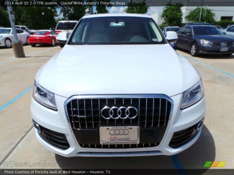 Glacier White Metallic / Pistachio Beige 2014 Audi Q5 2.0 TFSI quattro