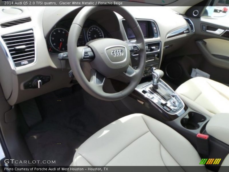 Glacier White Metallic / Pistachio Beige 2014 Audi Q5 2.0 TFSI quattro
