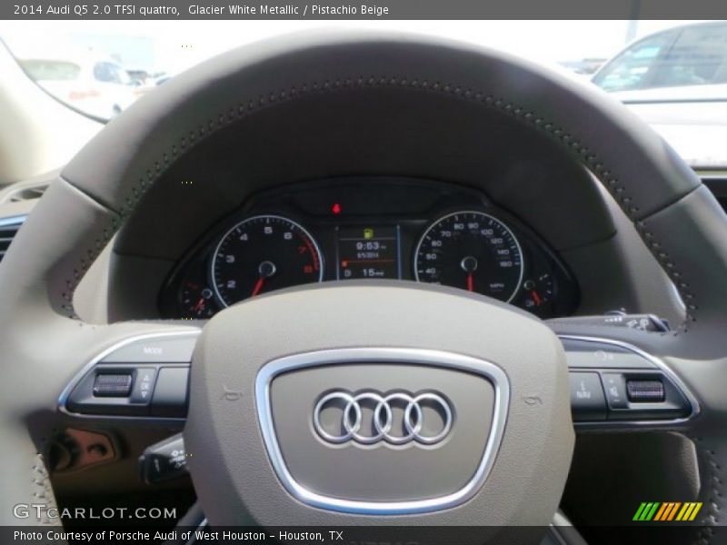 Glacier White Metallic / Pistachio Beige 2014 Audi Q5 2.0 TFSI quattro