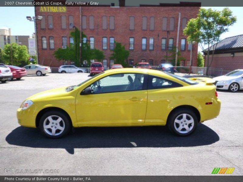 Rally Yellow / Gray 2007 Chevrolet Cobalt LS Coupe