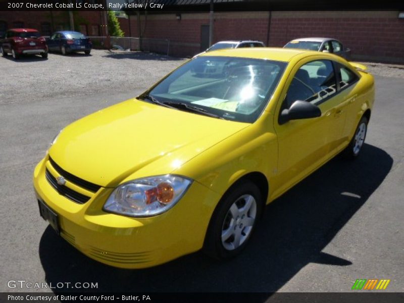 Rally Yellow / Gray 2007 Chevrolet Cobalt LS Coupe