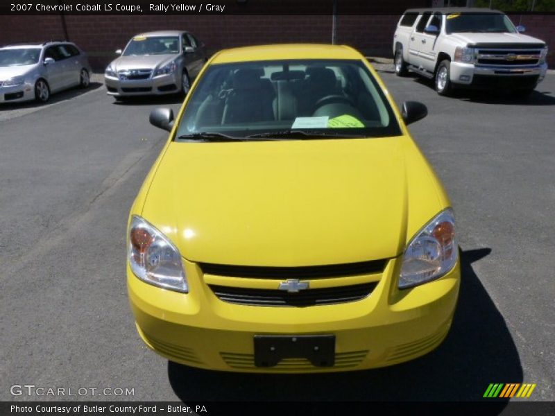 Rally Yellow / Gray 2007 Chevrolet Cobalt LS Coupe
