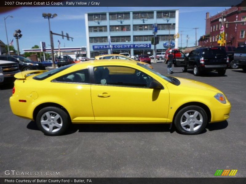 Rally Yellow / Gray 2007 Chevrolet Cobalt LS Coupe