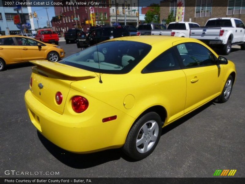Rally Yellow / Gray 2007 Chevrolet Cobalt LS Coupe