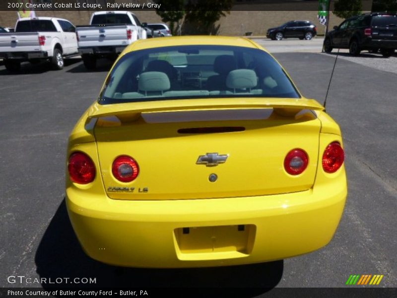 Rally Yellow / Gray 2007 Chevrolet Cobalt LS Coupe