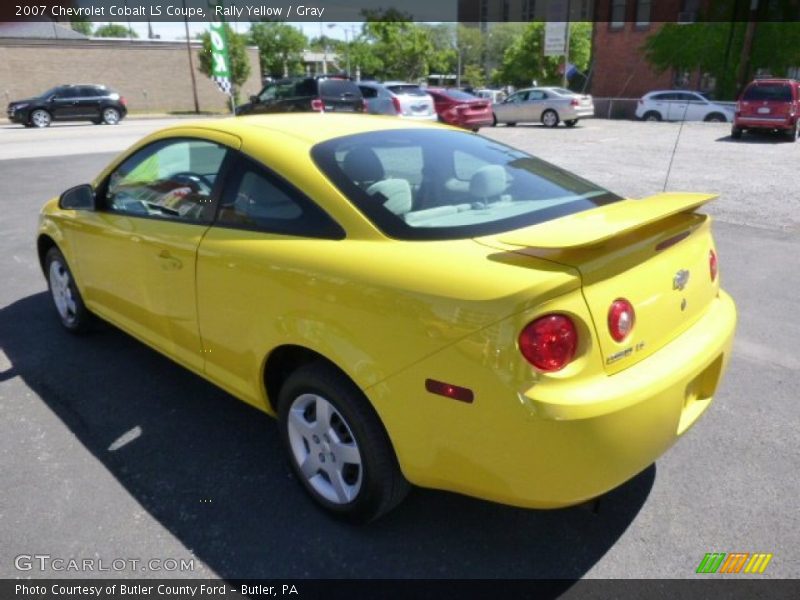 Rally Yellow / Gray 2007 Chevrolet Cobalt LS Coupe