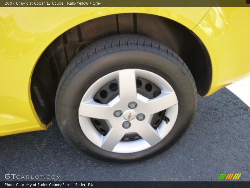 Rally Yellow / Gray 2007 Chevrolet Cobalt LS Coupe