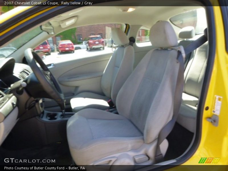 Rally Yellow / Gray 2007 Chevrolet Cobalt LS Coupe