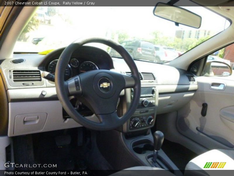 Rally Yellow / Gray 2007 Chevrolet Cobalt LS Coupe