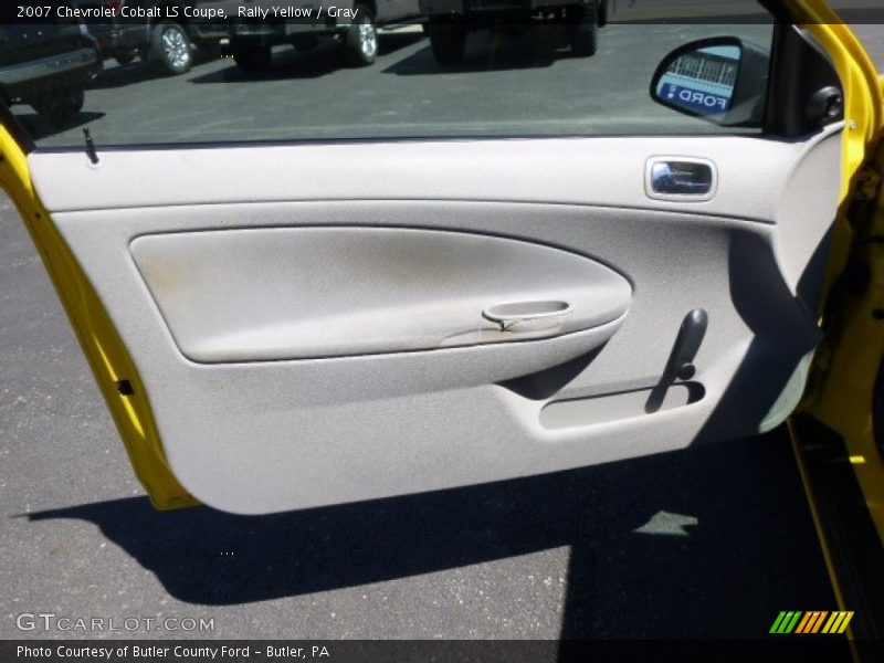 Rally Yellow / Gray 2007 Chevrolet Cobalt LS Coupe