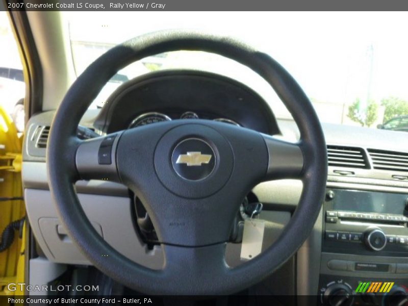 Rally Yellow / Gray 2007 Chevrolet Cobalt LS Coupe