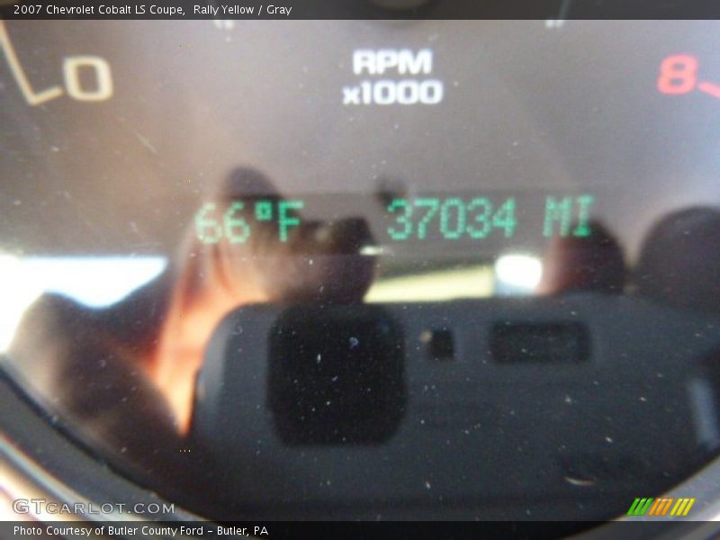 Rally Yellow / Gray 2007 Chevrolet Cobalt LS Coupe