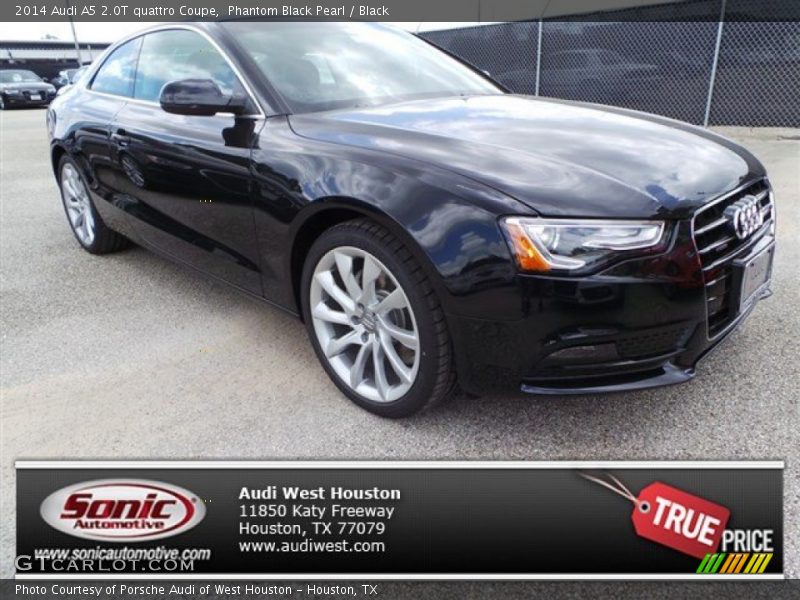 Phantom Black Pearl / Black 2014 Audi A5 2.0T quattro Coupe