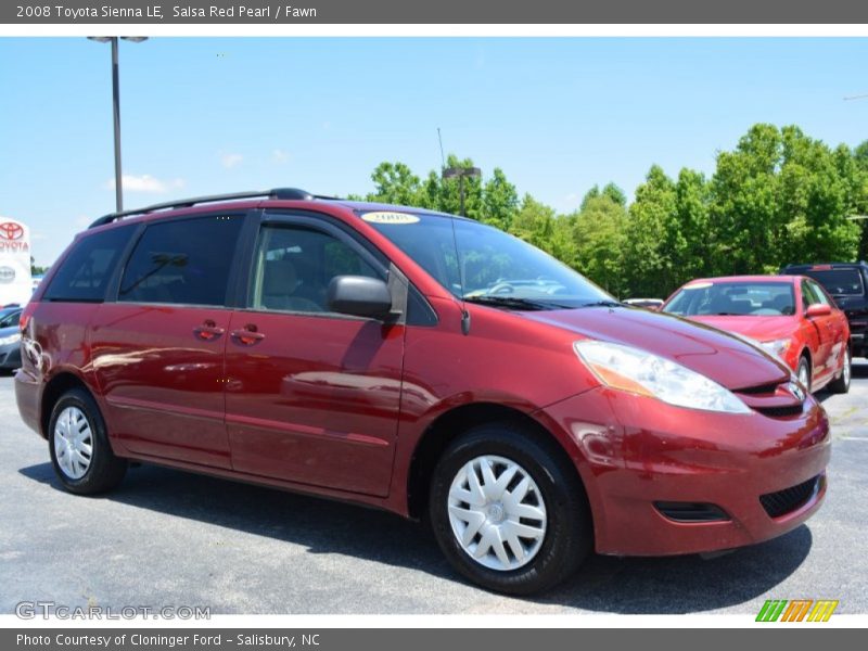 Salsa Red Pearl / Fawn 2008 Toyota Sienna LE