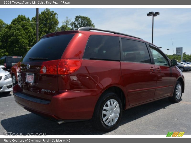 Salsa Red Pearl / Fawn 2008 Toyota Sienna LE