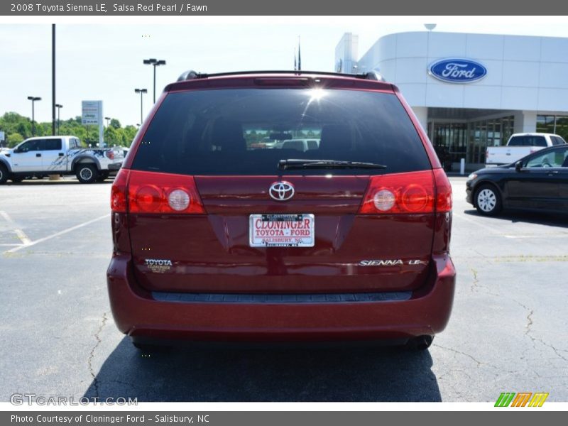 Salsa Red Pearl / Fawn 2008 Toyota Sienna LE