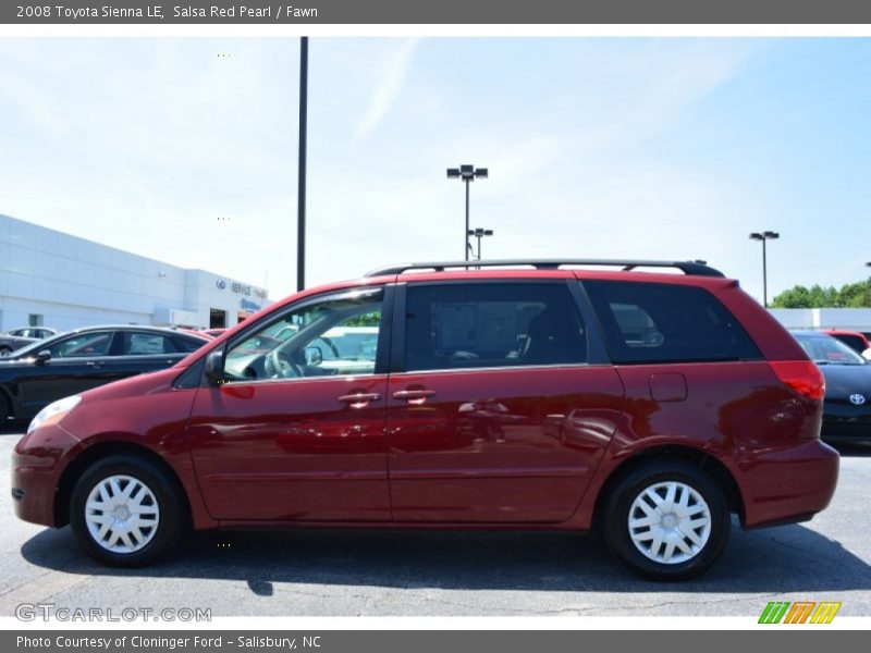 Salsa Red Pearl / Fawn 2008 Toyota Sienna LE