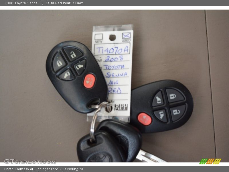Salsa Red Pearl / Fawn 2008 Toyota Sienna LE