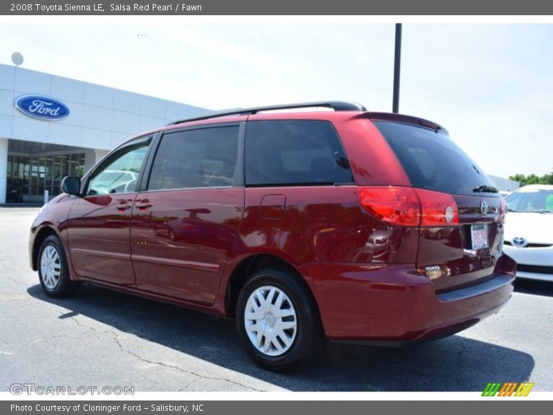 Salsa Red Pearl / Fawn 2008 Toyota Sienna LE