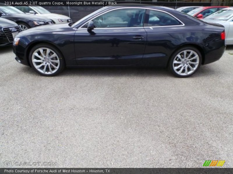 Moonlight Blue Metallic / Black 2014 Audi A5 2.0T quattro Coupe
