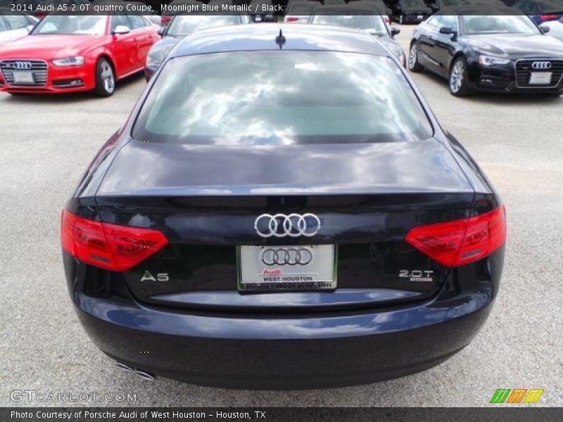 Moonlight Blue Metallic / Black 2014 Audi A5 2.0T quattro Coupe