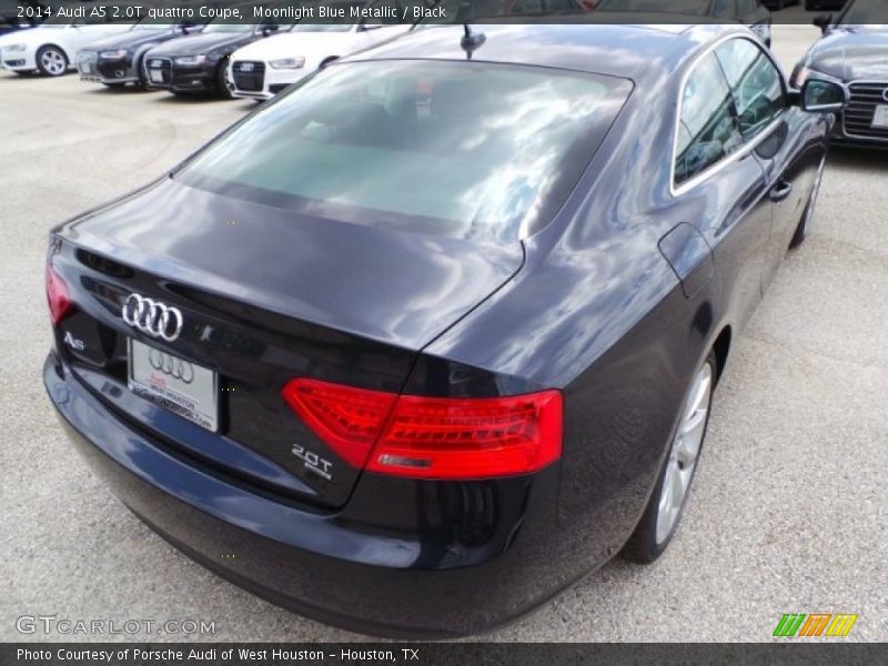 Moonlight Blue Metallic / Black 2014 Audi A5 2.0T quattro Coupe