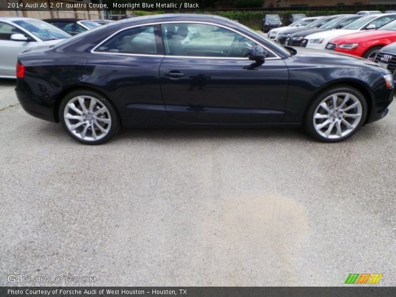Moonlight Blue Metallic / Black 2014 Audi A5 2.0T quattro Coupe