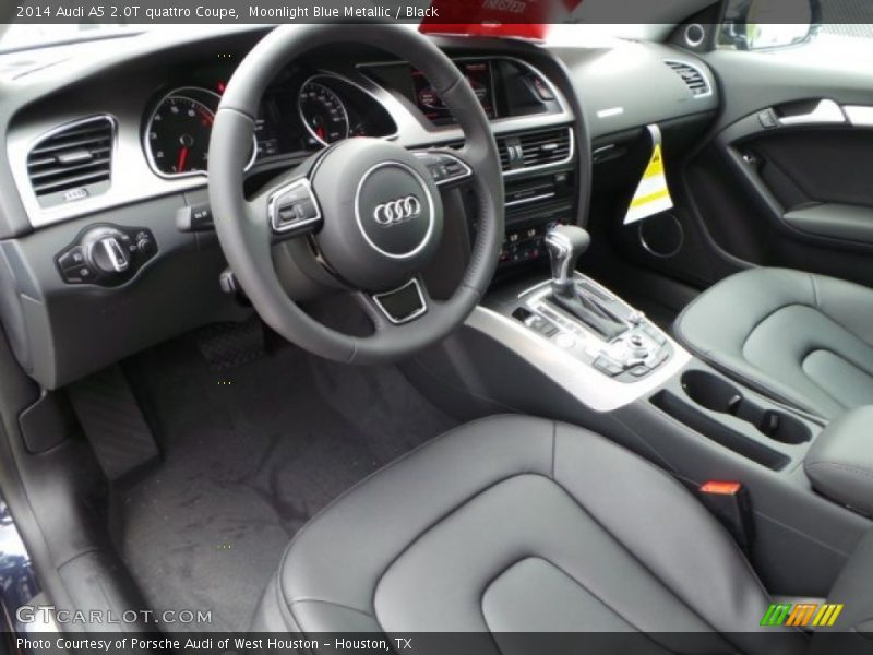 Moonlight Blue Metallic / Black 2014 Audi A5 2.0T quattro Coupe