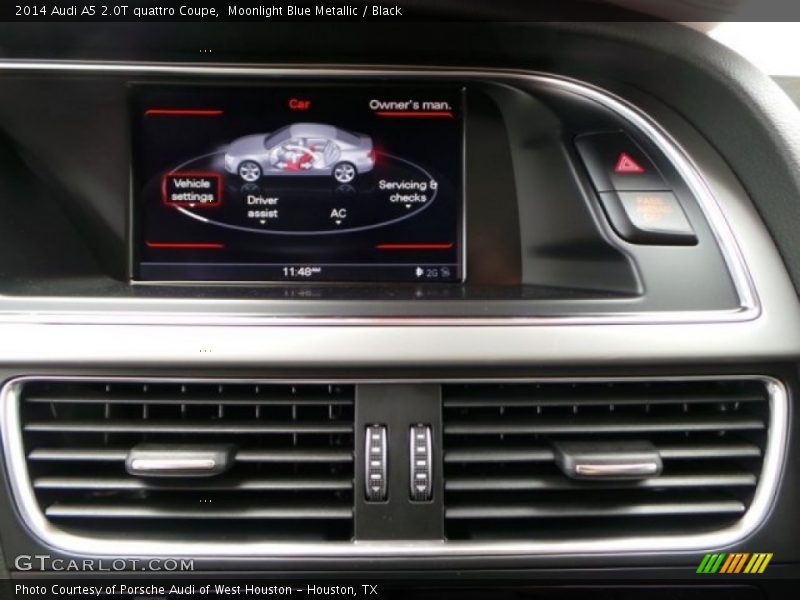 Moonlight Blue Metallic / Black 2014 Audi A5 2.0T quattro Coupe