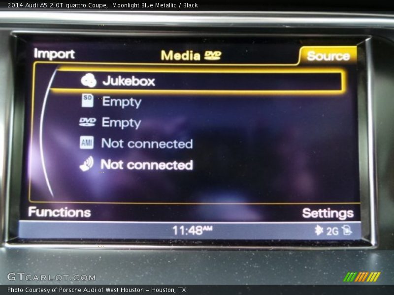 Moonlight Blue Metallic / Black 2014 Audi A5 2.0T quattro Coupe