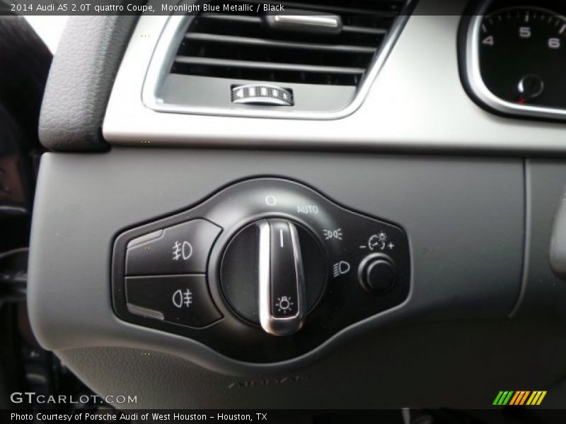 Moonlight Blue Metallic / Black 2014 Audi A5 2.0T quattro Coupe