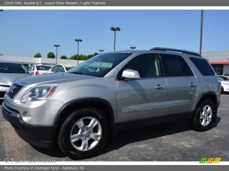 Liquid Silver Metallic / Light Titanium 2008 GMC Acadia SLT