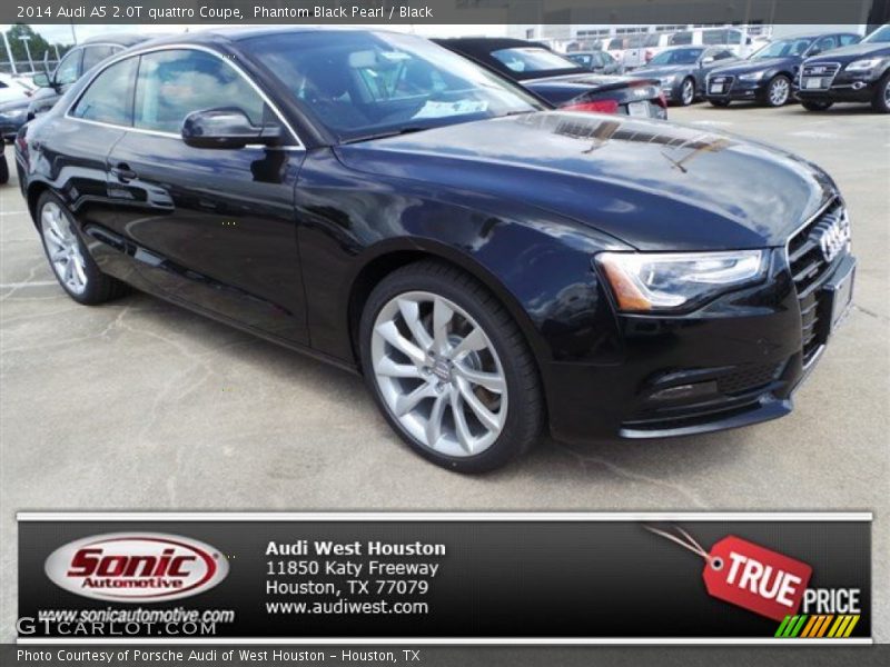 Phantom Black Pearl / Black 2014 Audi A5 2.0T quattro Coupe