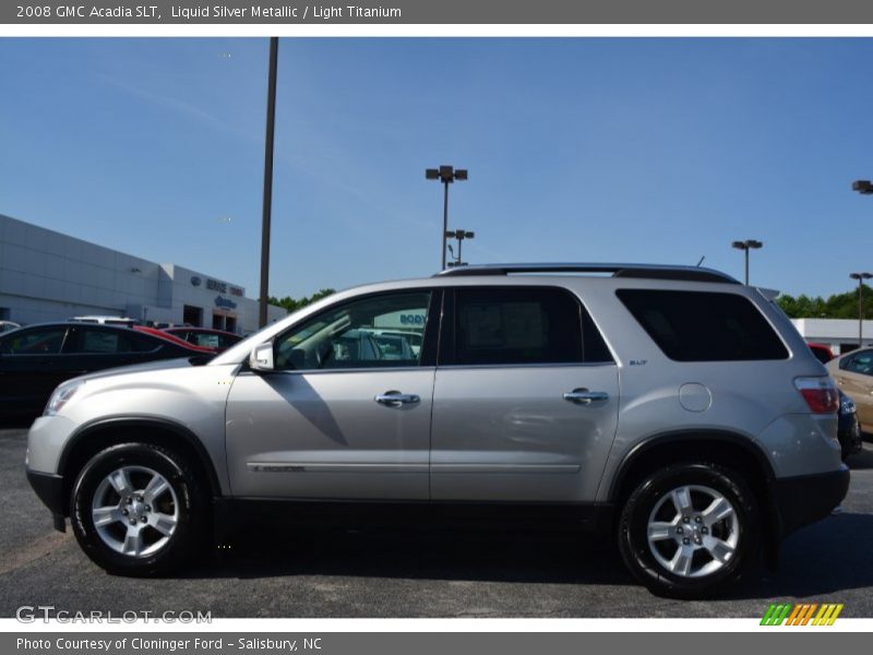 Liquid Silver Metallic / Light Titanium 2008 GMC Acadia SLT