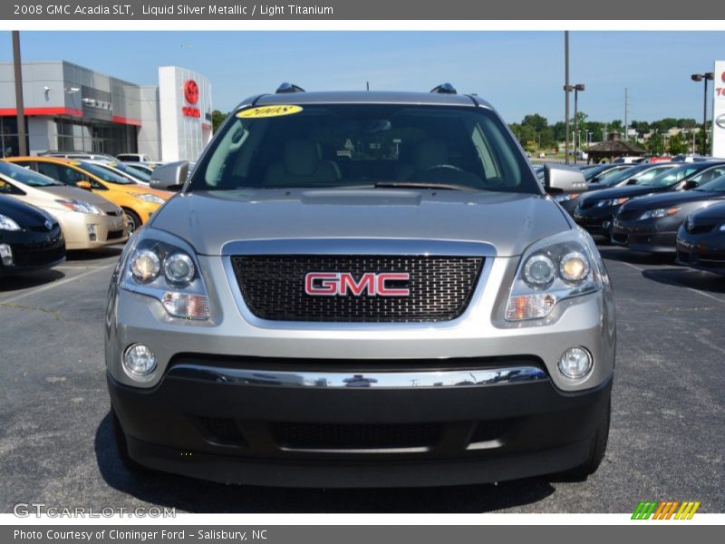 Liquid Silver Metallic / Light Titanium 2008 GMC Acadia SLT