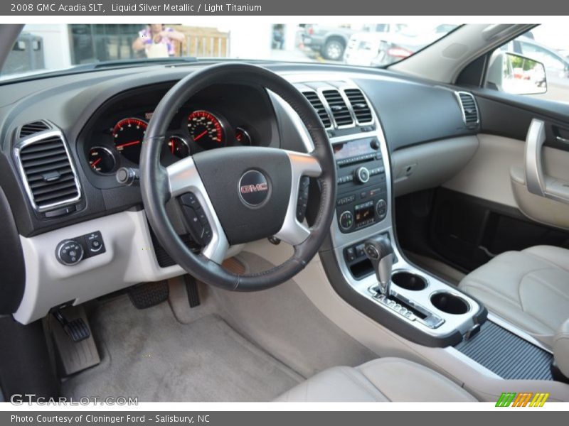 Liquid Silver Metallic / Light Titanium 2008 GMC Acadia SLT