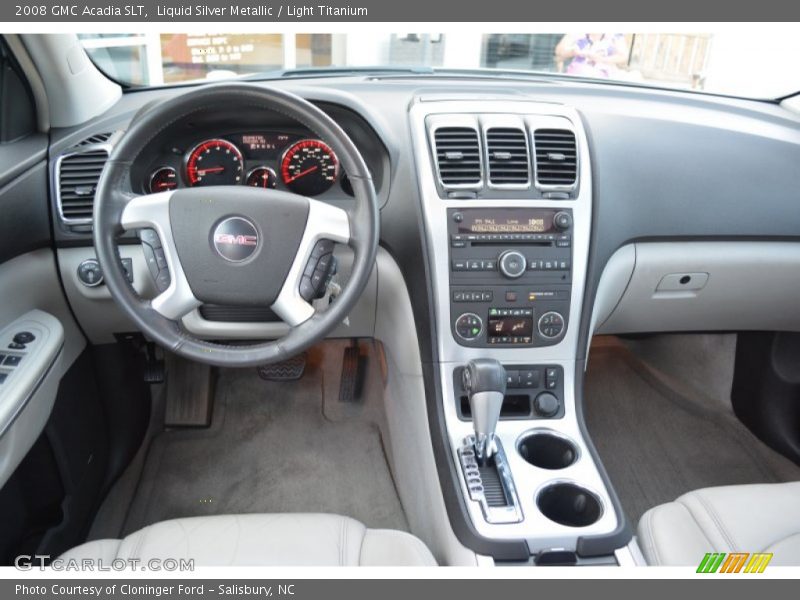 Liquid Silver Metallic / Light Titanium 2008 GMC Acadia SLT