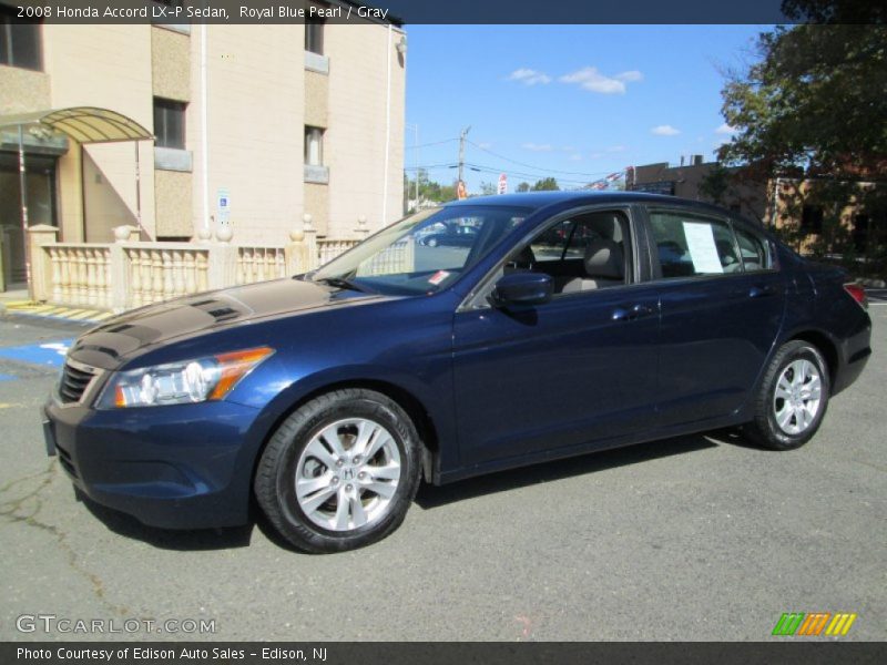 Royal Blue Pearl / Gray 2008 Honda Accord LX-P Sedan