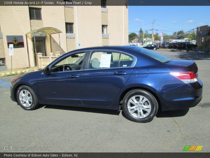Royal Blue Pearl / Gray 2008 Honda Accord LX-P Sedan