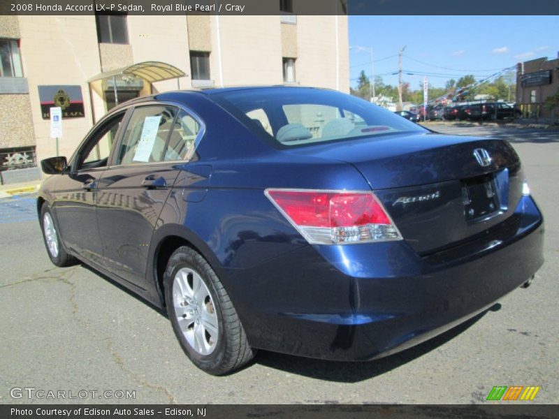 Royal Blue Pearl / Gray 2008 Honda Accord LX-P Sedan