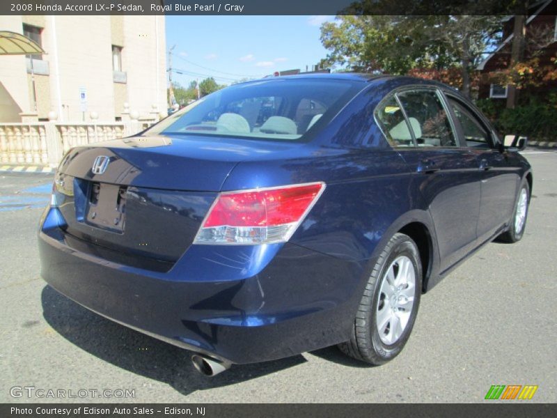 Royal Blue Pearl / Gray 2008 Honda Accord LX-P Sedan