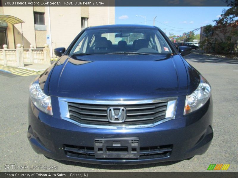 Royal Blue Pearl / Gray 2008 Honda Accord LX-P Sedan