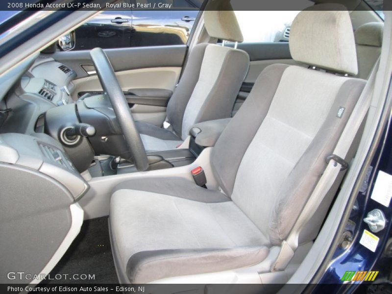 Royal Blue Pearl / Gray 2008 Honda Accord LX-P Sedan