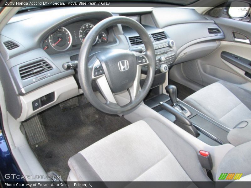 Royal Blue Pearl / Gray 2008 Honda Accord LX-P Sedan