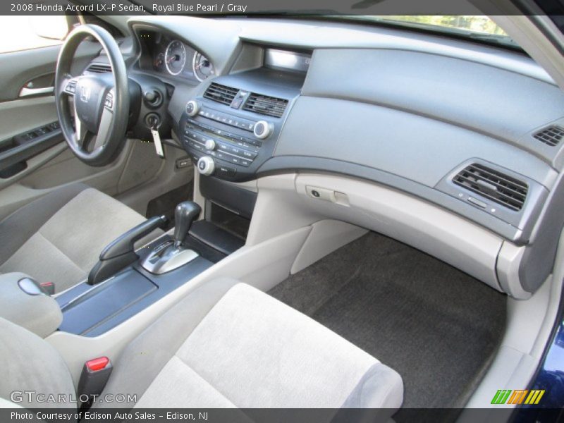 Royal Blue Pearl / Gray 2008 Honda Accord LX-P Sedan