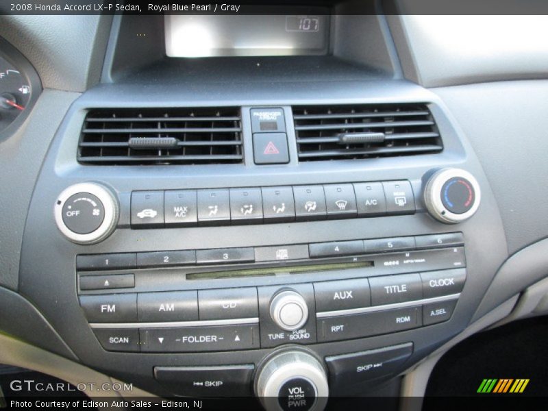 Royal Blue Pearl / Gray 2008 Honda Accord LX-P Sedan