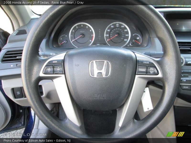 Royal Blue Pearl / Gray 2008 Honda Accord LX-P Sedan