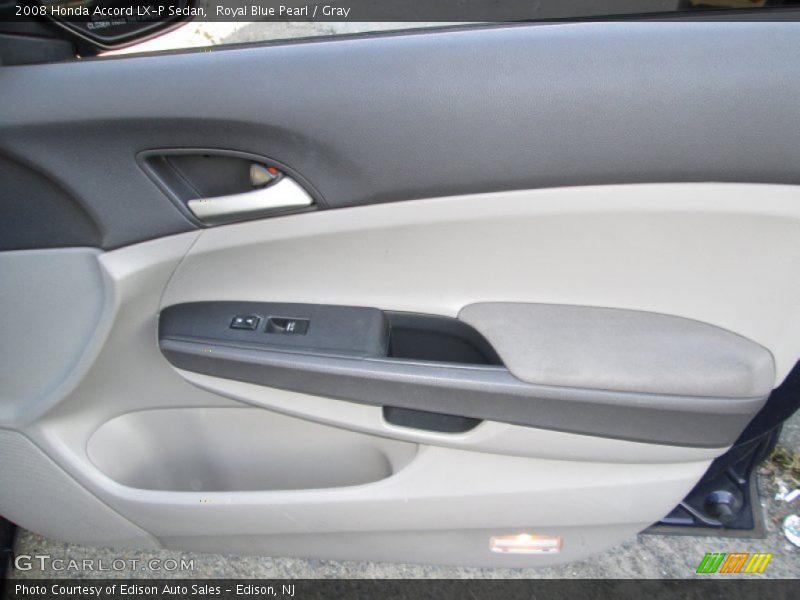 Royal Blue Pearl / Gray 2008 Honda Accord LX-P Sedan