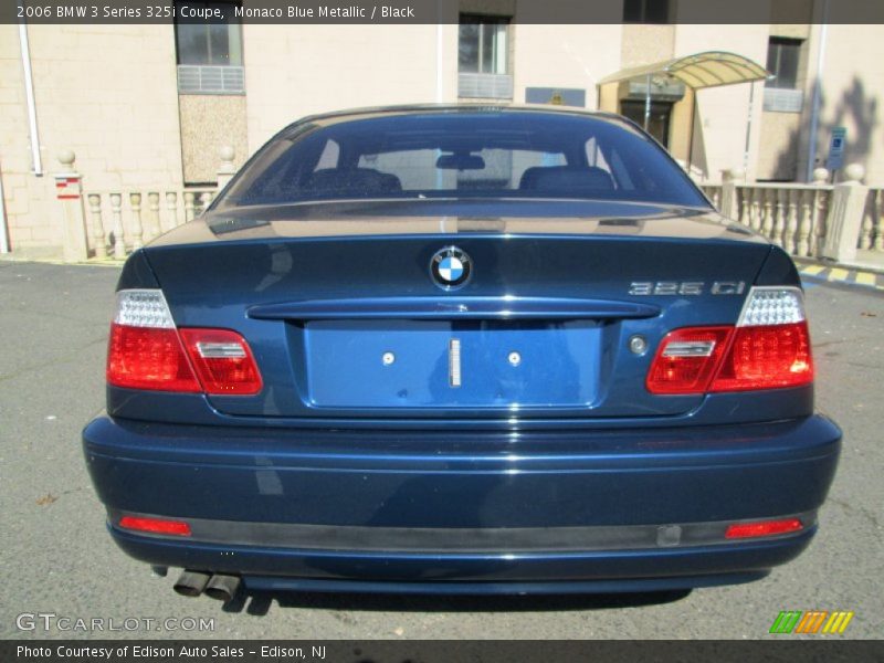 Monaco Blue Metallic / Black 2006 BMW 3 Series 325i Coupe